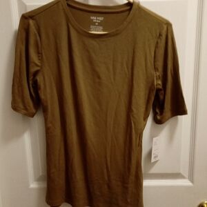 Nine West Men's Khaki Short Sleeve Tee
